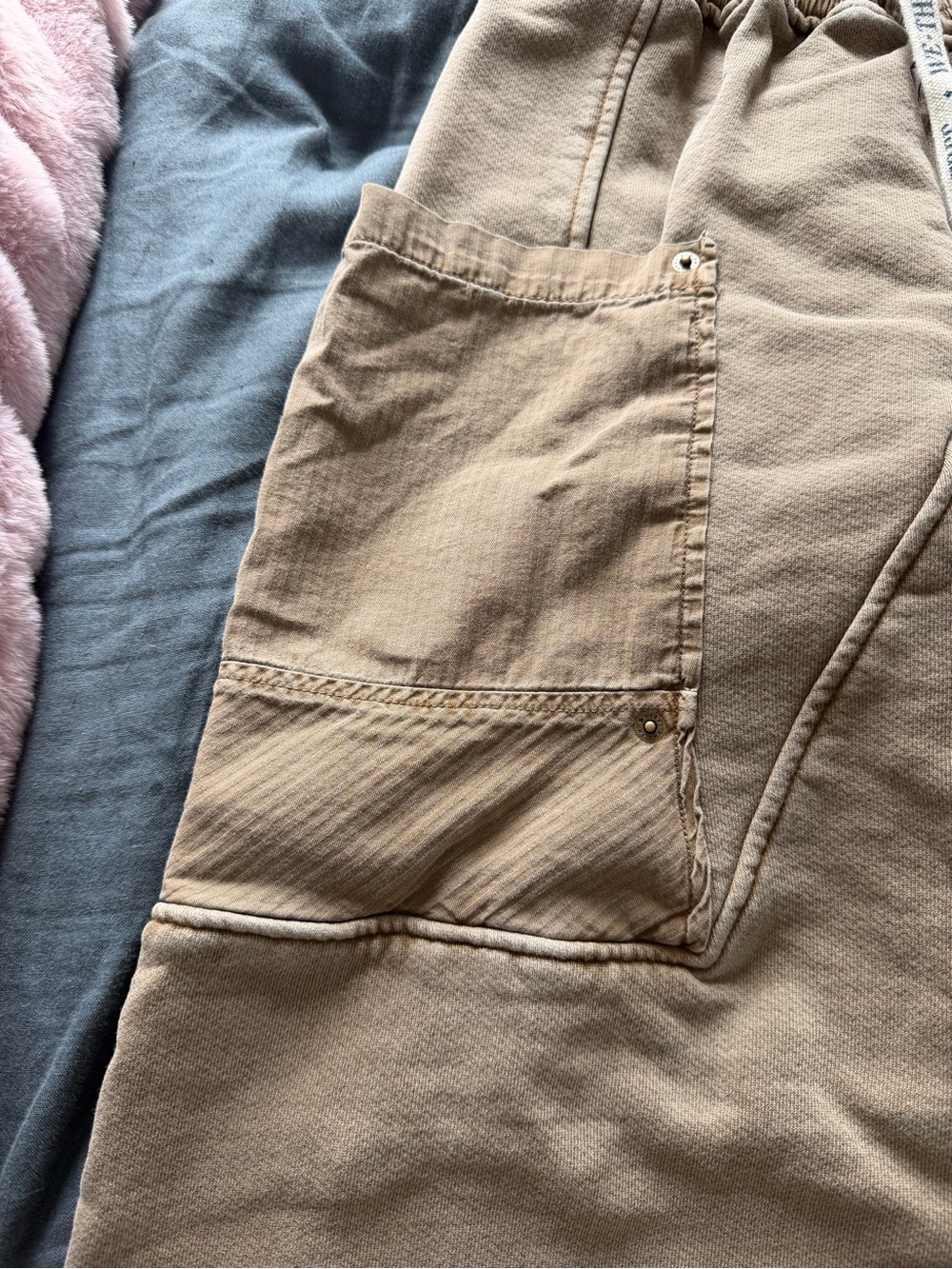We The Free Olive-Tan Boyfriend Cargo Jeans - Picture 3 of 9